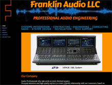 Tablet Screenshot of franklinaudio.net